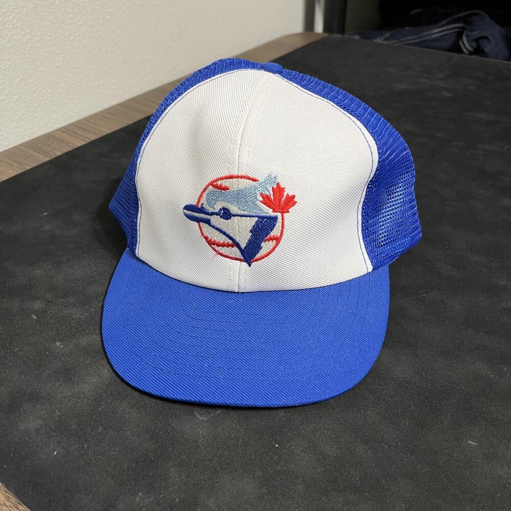 Vintage Toronto Blue Jays Hat Cap Snap Back One Size Blue MLB Baseball Otto 90s